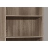 Bookshelf, Bookcase, 6 Tier, 72"h, Office, Bedroom, Brown Laminate, Transitional - 3 of 4