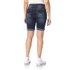 WallFlower Women's Luscious Curvy Denim Shorts Mid-Rise Bling Insta Stretch Juniors (Available in Plus Size) - 2 of 3