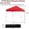 10x10ft Easy Pop-Up Canopy, Commercial Pop-Up Gazebo Tent, Waterproof Outdoor Screen Tent with Mesh Mosquito Netting Side Walls for Parties, Camping - 3 of 4