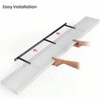 Floating Shelves 55 Inch Wood Wall Shelf Set of 2 with Brackets White 6 Inch Deep for Bathroom Living Room - 2 of 4