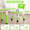 Jojoka Kids Table and 4 Chairs,Height Adjustable,Toddler Table 4 Chairs for Boys and Girls Ages 2-10 - 3 of 4