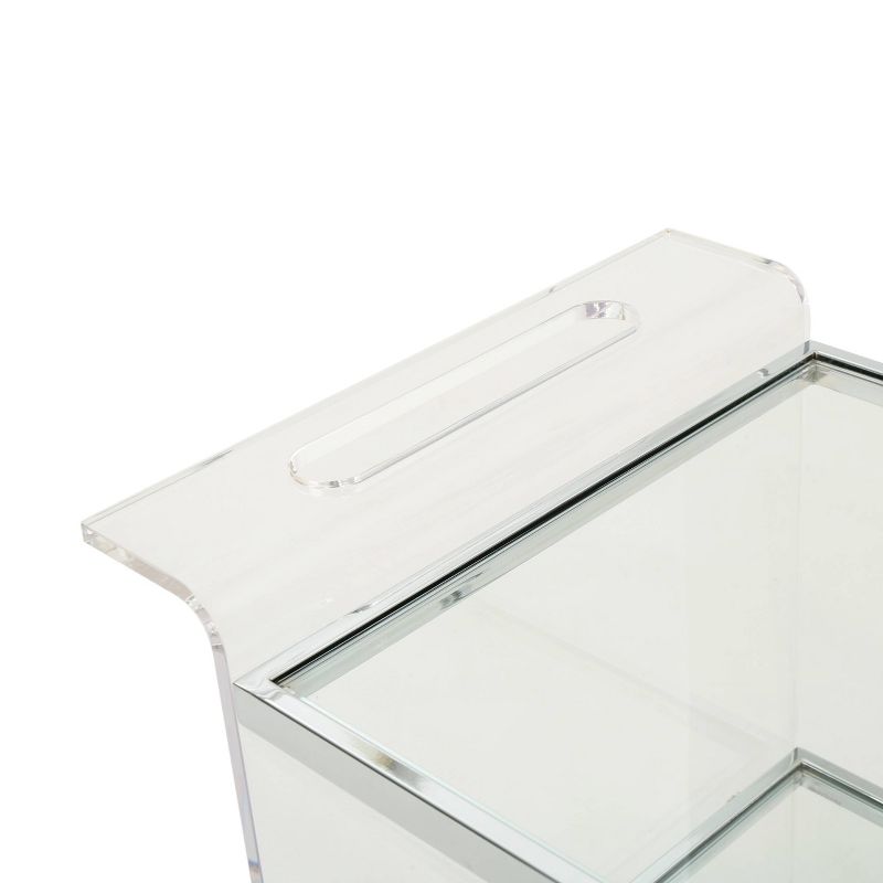 Yves Acrylic Bar Trolley Clear - Christopher Knight Home, 5 of 6