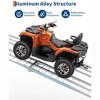 Loading Ramps for Pickup Trucks, Lightweight Aluminum Ramps with Load Straps for Motorcycle, Lawn Mowers, ATV/UTV - 3 of 4