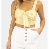 Women's PLAID KNOTTED CROP TOP - SUNDAYUP - 2 of 4
