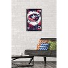 Trends International NHL Columbus Blue Jackets - Maximalist Logo 23 Framed Wall Poster Prints - 2 of 4