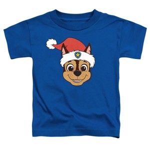 Toddler Boys' Paw Patrol Chase Santa Hat T-Shirt - 1 of 4
