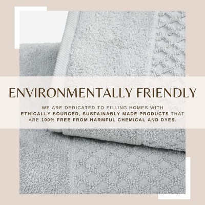 Light Grey Heavyweight Cotton Terry Hand Towel Set (Pack of 6)