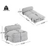 NicBex Foldable Fuax Fur Bean Bag Lounger for Adults,2-In-1 Convertible Bean Bag Bed&Cozy Chair with Shredded Foam Filling for Living Room&Bedroom - 3 of 4