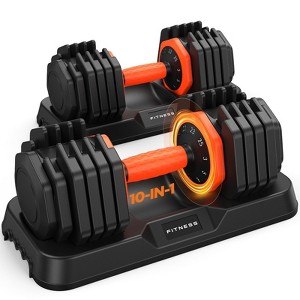 FEIERDUN Updated Adjustable Dumbbell Set of 2, 50 lbs Weights Set