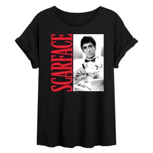 Women's - Scarface - Tony In Tuxedo Oversized Graphic T-Shirt - 1 of 4