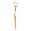 Black Bow Jewelry 14k Yellow Gold Hollow Oval Miraculous Medal Pendant - 2 of 4