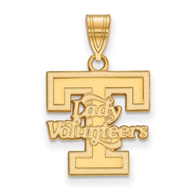 Black Bow Jewelry 14k Yellow Gold Tennessee Volunteers NCAA Medium Pendant