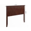 AFI Furnishings Nantucket Full Solid Wood Panel Headboard with Attachable Charger, Walnut - 3 of 4