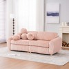 JUJABU 84" Corduroy Modern Sofa, Sectional Love Seat Couch with Upholstered - 3 of 4