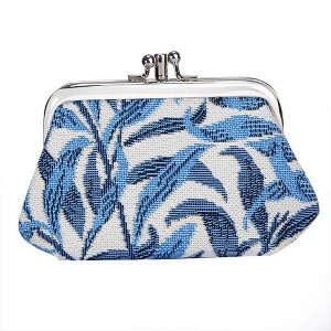 Signare USA William Morris Willow Bough Blue Frame Purse for Coins - 1 of 3