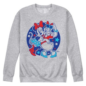 Men's - Disney - Minnie Daisy Americana Graphic Fleece Sweatshirt - 1 of 4