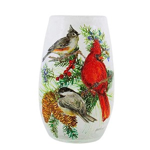 Stony Creek 5.25 In Birds Of Winter Pre-Lit Small Vase Cardinal  Holly Berries Novelty Sculpture Lights - 1 of 4