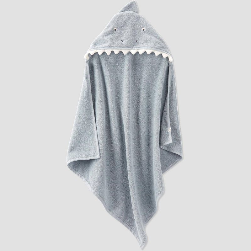Little Planet by Carter&#39;s Hooded Character Towel - Shark, 1 of 4