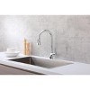 Elegant Lighting Andrea Single Handle Pull Down Sprayer Kitchen Faucet in Matte Black - 3 of 4