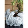 Gulches 10*8*6.5" 5 Bunny Cement Planter - 4 of 4