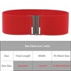 INSPIRE CHIC Women's Metal Interlock Buckle Stretchy Fashion Vintage Elastic Waist Belts 1 Pc - 4 of 4