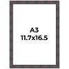 PosterPalooza | Slim Profile Brown Picture Frame - UV Acrylic, Foam Board Backing, Hanging Hardware - 2 of 4