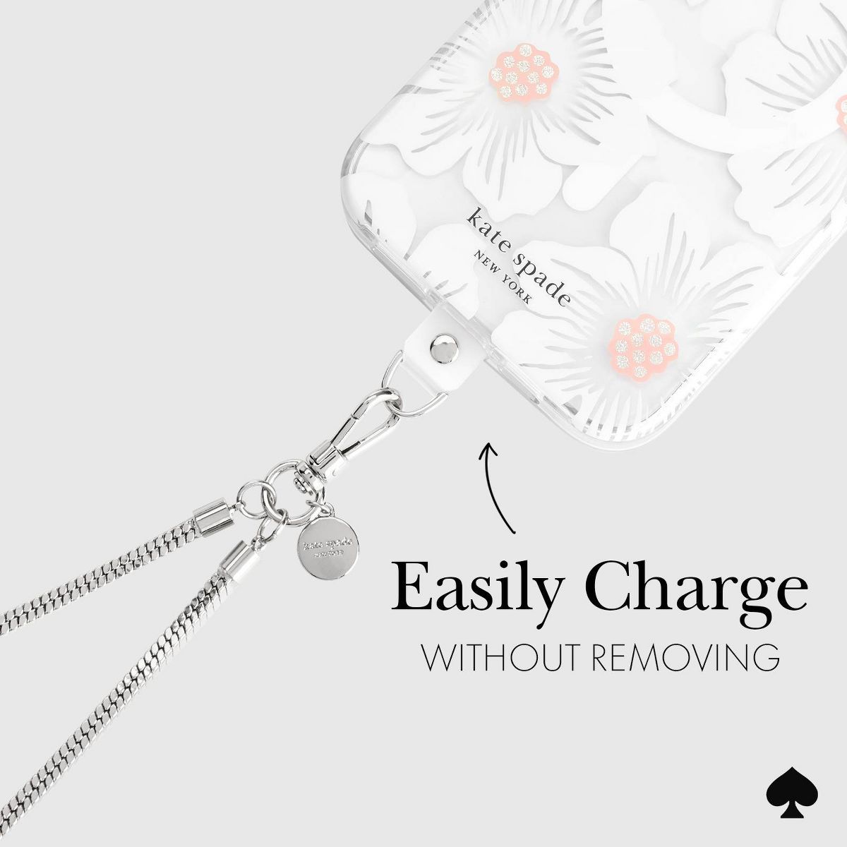 Kate Spade Phone Crossbody - Heart of Silver - thumbnail 3