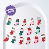 Big Dot of Happiness Christmas Stockings Garland Banner, Winter Holiday Party Decorations Backdrop, 30 Feet of Cord, 15 Paper Sock Shapes Double-Sided - 2 of 4