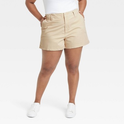 Women's High-Rise Chino Shorts - A New Day™