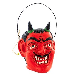 Cody Foster 6.0 Inch Mischievous Devil Candy Bucket Halloween Vintage-Looking Horns Decorative Buckets - 1 of 4