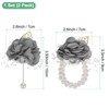 Unique Bargains Artificial Rose Flower Sophisticated Timeless Design Wrist Corsage Set - 4 of 4