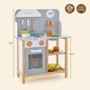 Infans Wooden Kid's Play Kitchen Set Pretend Chef Cooking Toy w/ Cookware Accessories - 4 of 4