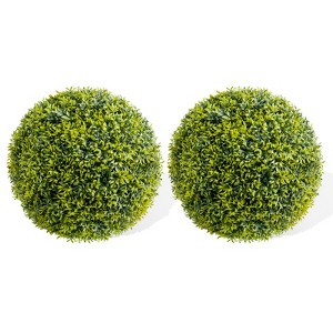Garvee Artificial Plant Topiary Ball, Artificial Boxwood Balls, Indoor Outdoor - 1 of 4
