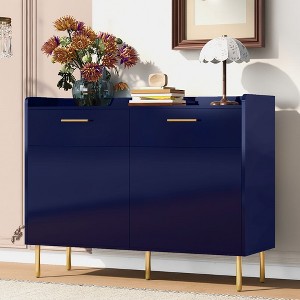 47" Sideboard Buffet Cabinet, Kitchen Storage Cabinet with 2 Drawers, Freestanding Floor Cabinet, Coffee Bar Cabinet for Kitchen Living Room - 1 of 4