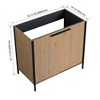 SEVOBAL Bathroom Vanities 36 Inch Freestanding Vanity Soft Close Door for Bathroom, Brown, 35.06"*19.5"*32.69" - 3 of 4