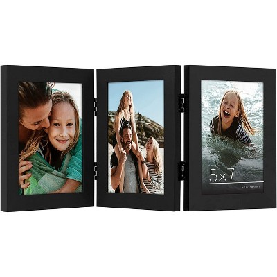 Americanflat Hinged Picture Frame with shatter-resistant glass - Available in a variety of sizes and styles