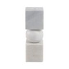 Marble Stone Taper Holder with Geometric Contemporary Design - 3 of 4