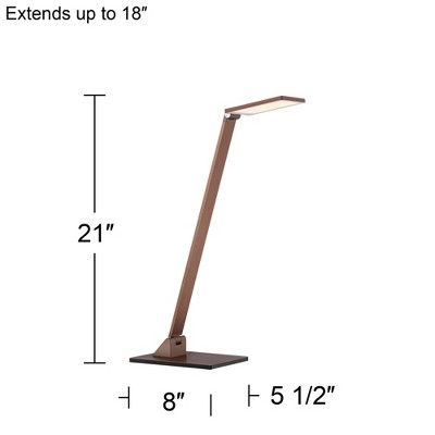 Bentley 25" Bronze Aluminum Adjustable Touch Desk Lamp