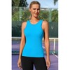 Attraco Women's Workout Tank Tops Seamless Full Length Gym Tops Athletic Yoga Top Built in Bra - 4 of 4