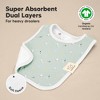 KeaBabies 8-Pack Organic Baby Bibs for Toddler Boys and Girls, Baby Drooling and Teething Bibs for Baby Girls, Boys - 4 of 4