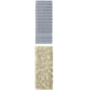 REGALWOVEN Cotton Bathroom Hand Towels for Kitchen Hotel Spa 14" x 30" 2 Pcs - 1 of 4