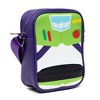 Disney Vegan Leather Cross Body Backpack for Men and Women with Adjustable Strap, Toy Story Buzz Lightyear Character Close Up Purple - 2 of 4