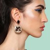 SOHI Women's Black Tree Drop Earrings - 3 of 3