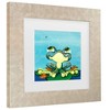 Trademark Fine Art Sylvia Masek Frog's Lunch Matted Framed Art - 3 of 4