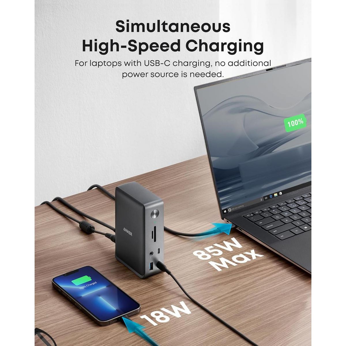 Anker Laptop Docking Station, 13-in-1 USB-C Docking Station - thumbnail 4