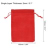 Unique Bargains Cotton Linen Bank Coin Change Bag with Drawstring 6 Pcs - 2 of 4