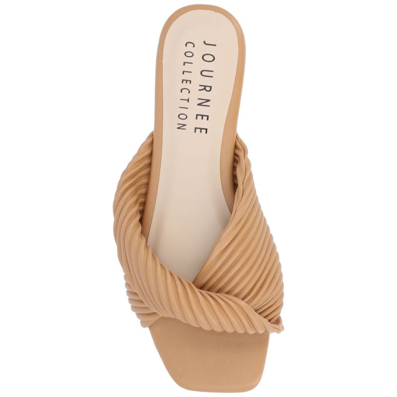 Journee Collection Womens Emalynn Tru Comfort Foam Slip On Slide Flat Sandals, 4 of 10