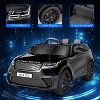 12V Licensed Land Rover Ride-On Car for Kids, Electric Battery Powered Truck with Parental Remote Control, Music, LED Lights, Bluetooth - 2 of 4