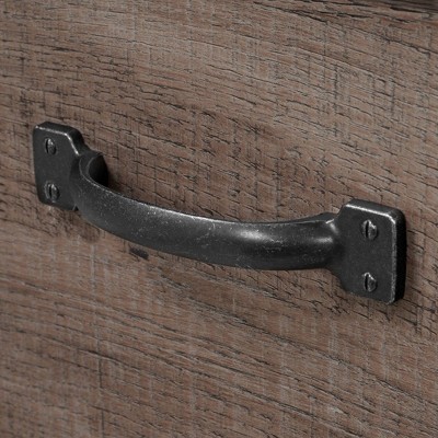 Twin Fall Oak Wood Frame Platform Bed with 3 Storage Drawers