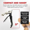 Chef Craft Waiter's Corkscrew Professional All-In-One Stainless Steel Wine Bottle Opener & Foil Cutter - 4 of 4